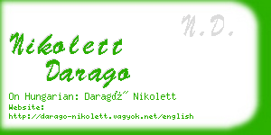 nikolett darago business card